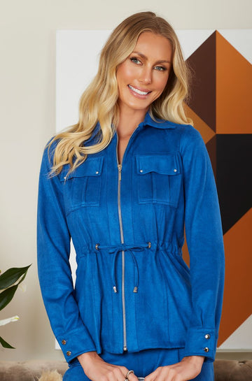 ONE UP - Parka Chamois Azul Royal